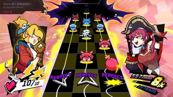 Rift of the NecroDancer: hololive - "Ahoy!! Warera Takara Kane Kaizoku-dan☆" — screenshot 2