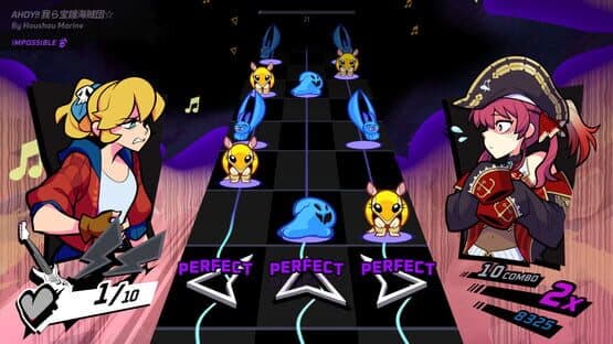 Rift of the NecroDancer: hololive - "Ahoy!! Warera Takara Kane Kaizoku-dan☆" — screenshot 3