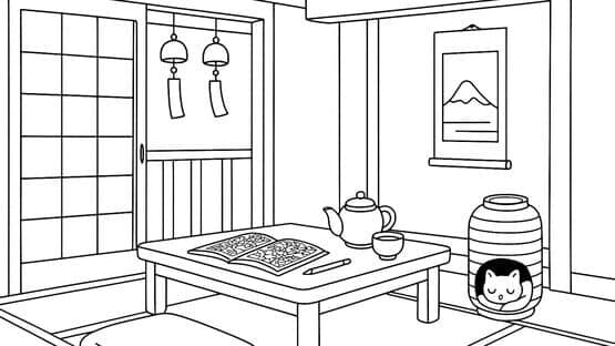 100 Cats Lost in Japan Find & Color — screenshot 5