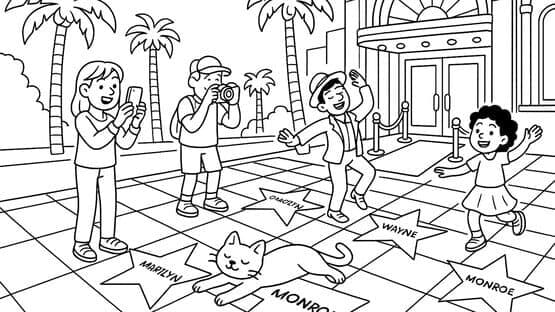 100 Cats Lost in Usa Find & Color — screenshot 2