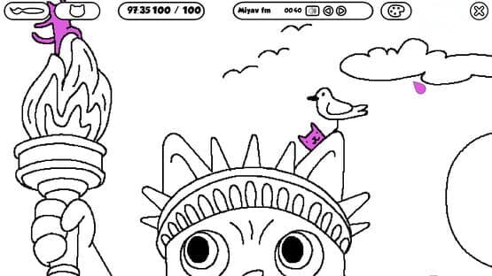 100 Cats Lost in Usa Find & Color — screenshot 3