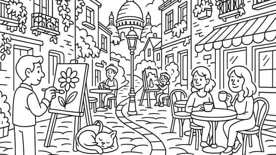 100 Cats Lost In World 2 Find & Color — screenshot 2