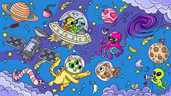 100 Cats Lost in Space Find & Color — screenshot 3