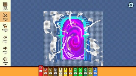 Pixel Cross Stitch: Color by Number - Enchanted Worlds Pack — screenshot 1