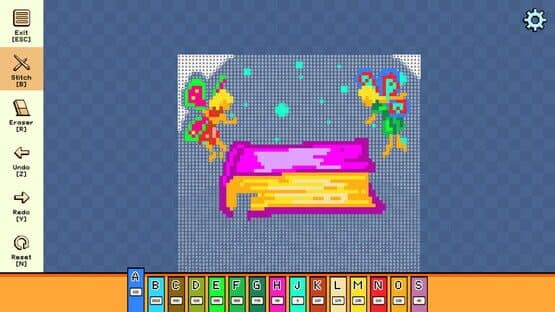 Pixel Cross Stitch: Color by Number - Enchanted Worlds Pack — screenshot 3