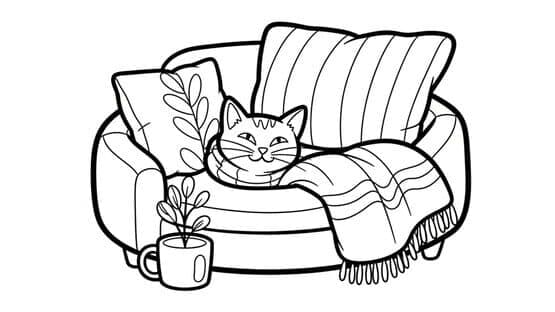 100 Cats Lost in the Stone Age Find & Color — screenshot 1