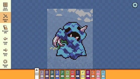 Pixel Cross Stitch: Color by Number - Menacing Monsters Pack 3 — screenshot 1