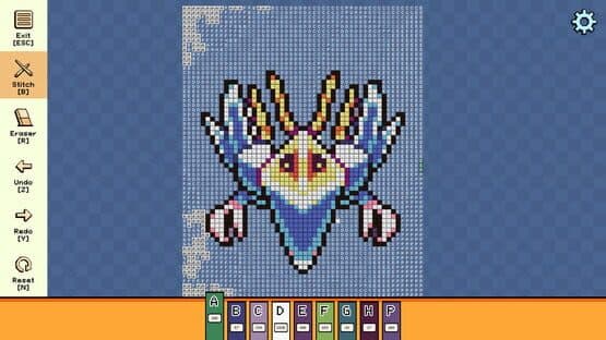 Pixel Cross Stitch: Color by Number - Menacing Monsters Pack 3 — screenshot 2