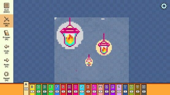 Pixel Cross Stitch: Color by Number - Enchanted Worlds Pack 2 — screenshot 2