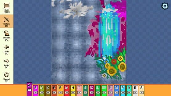 Pixel Cross Stitch: Color by Number - Enchanted Worlds Pack 2 — screenshot 3