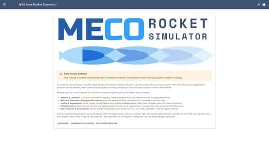 Meco Rocket Simulator — screenshot 1