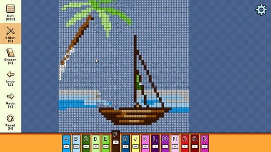 Pixel Cross Stitch: Color by Number - Summer Pack 3 — screenshot 1