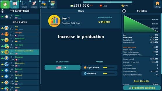 Stock Exchange Game — screenshot 2