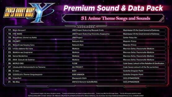 Super Robot Wars Y: Premium Sound & Data Pack — screenshot 2