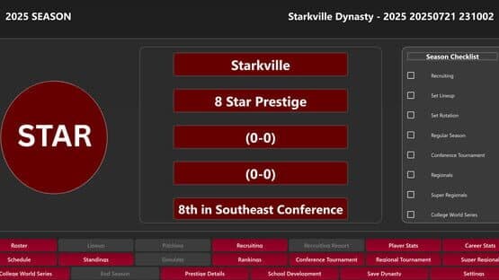 College Baseball: Dynasty Builder — screenshot 1