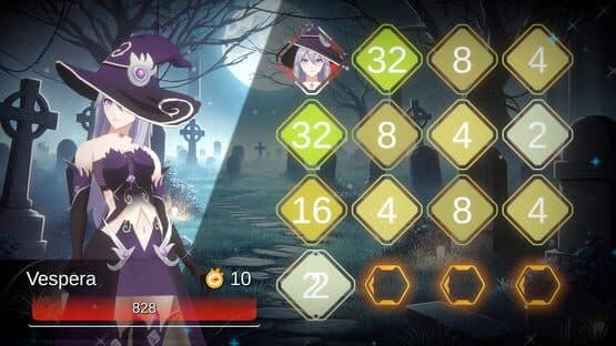 Battle Puzzle 2048: Wicked Witches — screenshot 2