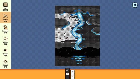 Pixel Cross Stitch Color by Number: Landscapes Pack 5 — screenshot 1