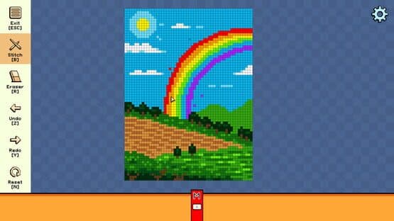 Pixel Cross Stitch Color by Number: Landscapes Pack 5 — screenshot 2