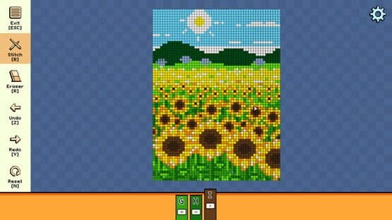 Pixel Cross Stitch Color by Number: Landscapes Pack 5 — screenshot 4