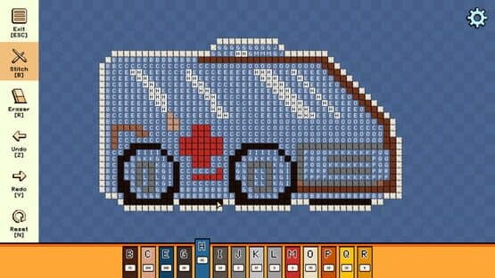 Pixel Cross Stitch: Color by Number - Tiny Vehicles Pack — screenshot 1
