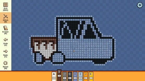 Pixel Cross Stitch: Color by Number - Tiny Vehicles Pack — screenshot 4