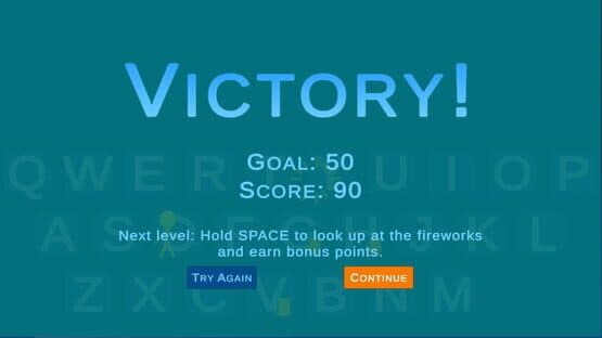 Typing Fireworks — screenshot 2