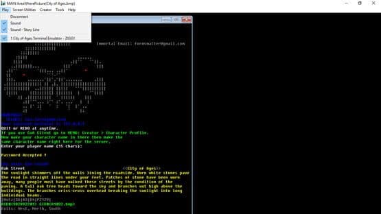 City of Ages: Picture Supportive Text MUD — screenshot 1