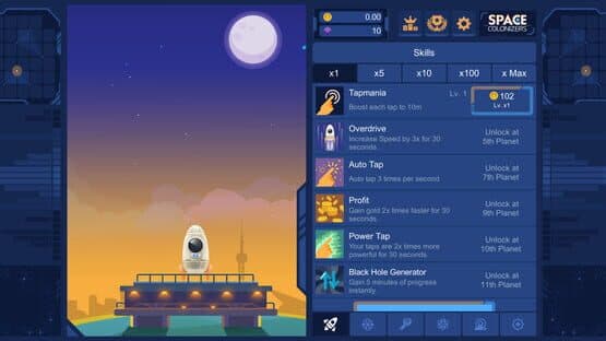 Space Colonizers Idle Clicker — screenshot 1