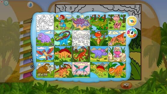 Color by Numbers - Dinosaurs — screenshot 2