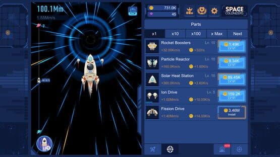 Space Colonizers Idle Clicker — screenshot 2