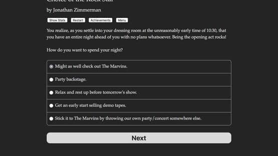 Choice of the Rock Star — screenshot 2