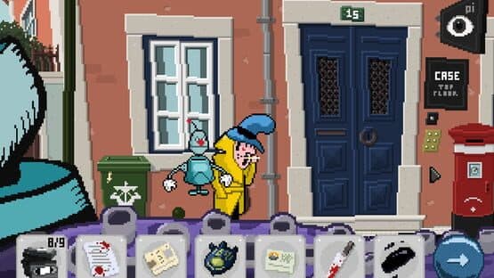 Detective Case and Clown Bot in: Murder in the Hotel Lisbon — screenshot 2