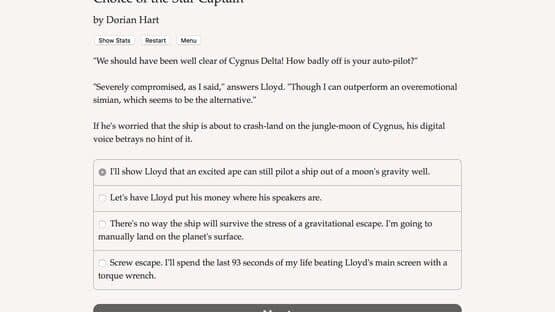 Choice of the Star Captain — screenshot 1