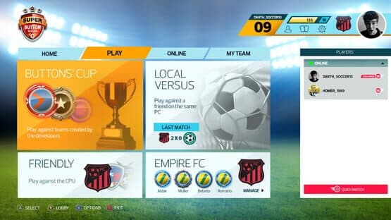 Super Button Soccer — screenshot 1