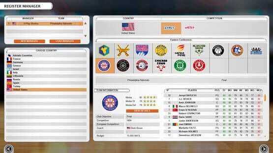 International Basketball Manager — screenshot 1