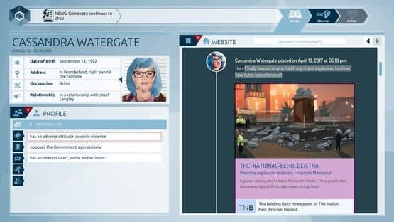 Orwell: Keeping an Eye on You — screenshot 3