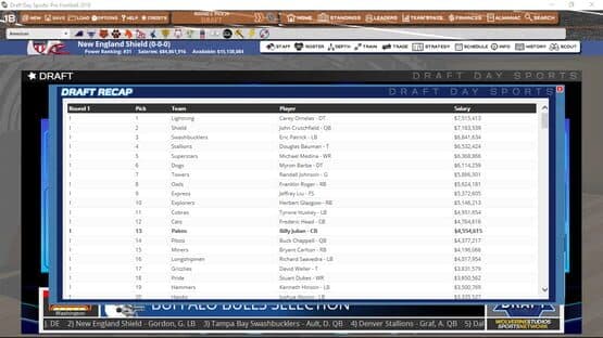 Draft Day Sports: Pro Football 2018 — screenshot 4