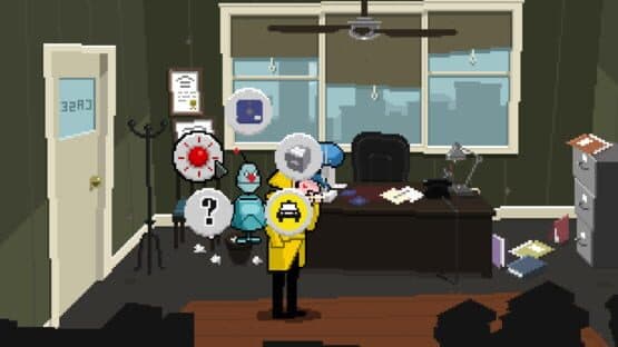 Detective Case and Clown Bot in: Murder in the Hotel Lisbon — screenshot 4