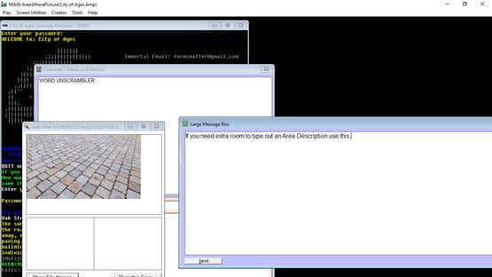 City of Ages: Picture Supportive Text MUD — screenshot 2