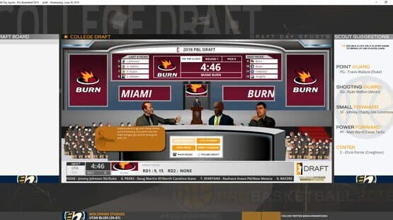 Draft Day Sports: Pro Basketball 2018 — screenshot 2